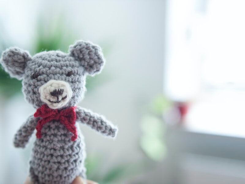 Handmade crochet bear